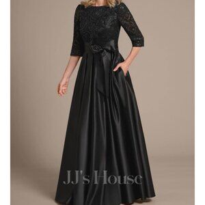 J.J.'s House - Mother of The Bride Dress - Black S- Size US 26W